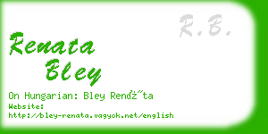 renata bley business card